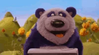 purple panda