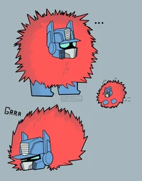 Fluffy Optimus Prime