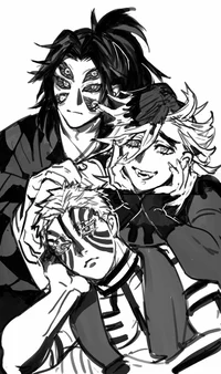 Akaza Douma and Koku