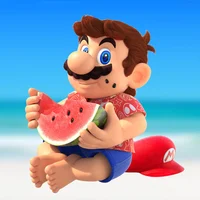 Mario on the beach 