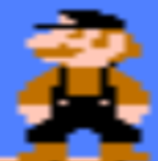 blak and orage mario