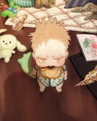 Grumpy Adopted baby
