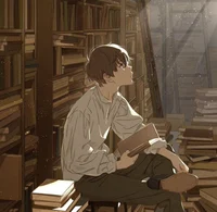 Library boy 
