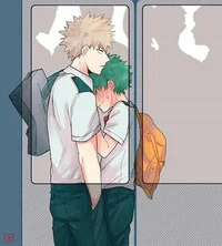Bakudeku en el tren