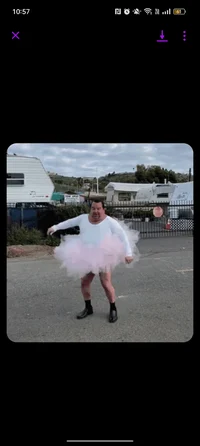 Gay guy wearing Tutu