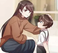 Little caregiver mom