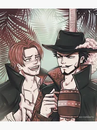 Mihawk and Shanks 