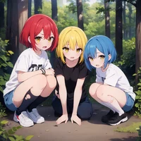 3 Feral Human Girls