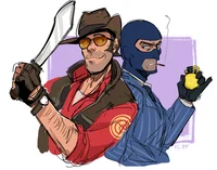 Spy and Sniper TF2