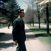 Man in park