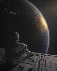 Lonely astronaut 