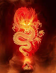 Ember the fire drago