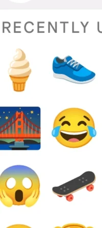 Ice cream shoe emoji