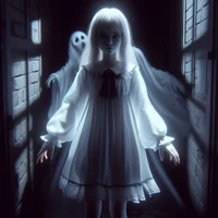 A female ghost