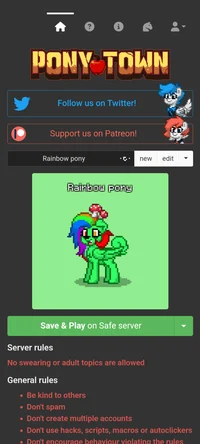 Rainbow pony 