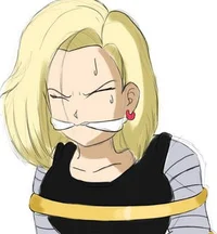 Android 18 gagged