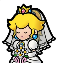 Paper wedding peach