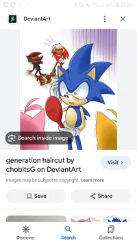Sonic cut his hair 