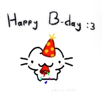 Birfday cat