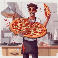 Pizza man crazy