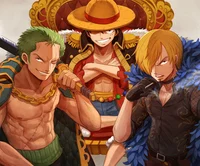 Luffy Zoro y Sanji