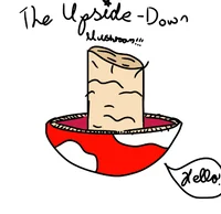Upside down mushroom