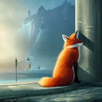 Lonely fox