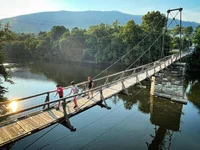 swinging bridge