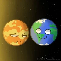 Earth and Venus 