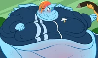 Fat Rainbow Dash