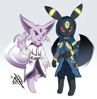 Umbreon and Espeon