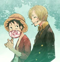 Sanji y Luffy
