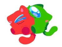 Red X Green Cats