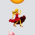 Dancing emoji lady