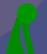 Green stickman