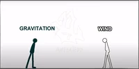 Gravitation vs Wind