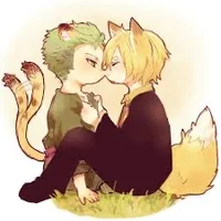 Catboy sanji zoro