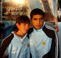 Messi y Riquelme 