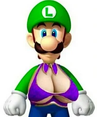 Luigi with breasts