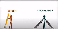Brush vs Two blades