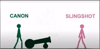 Cannon vs Slingshot