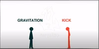 Gravitation vs Kick
