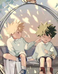 Bakugo and Deku-kid