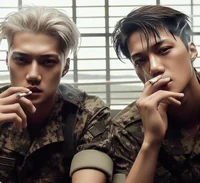 Kai and Sehun 