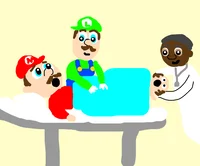 Mario giving birth