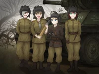 Friendly T-34 crew