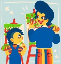 Yellow guy and Wally