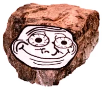 Rock troll face 
