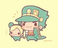 Jotaro and Jolyne