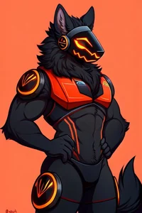 Rusty the protogen